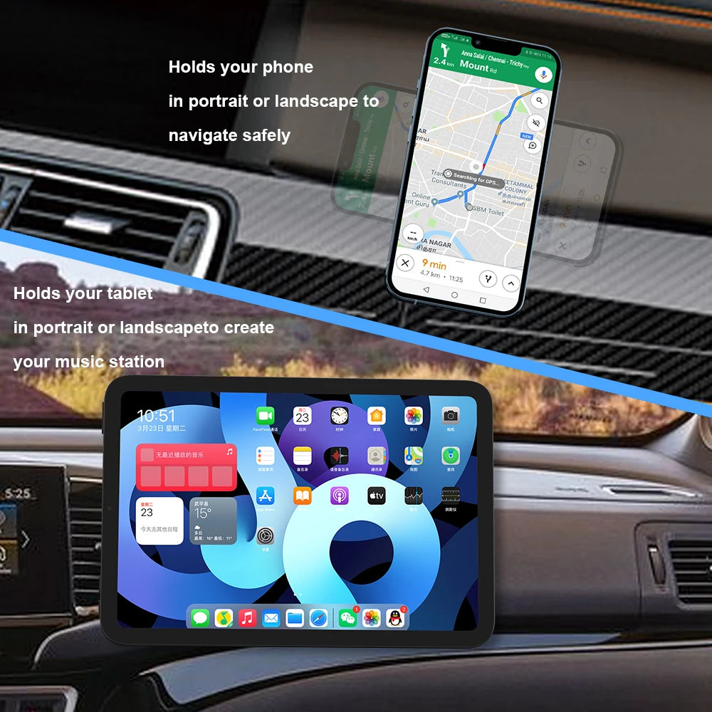 Magnetic Car Phone Mount - Strong Magnetic Dashboard & Air Vent Holder