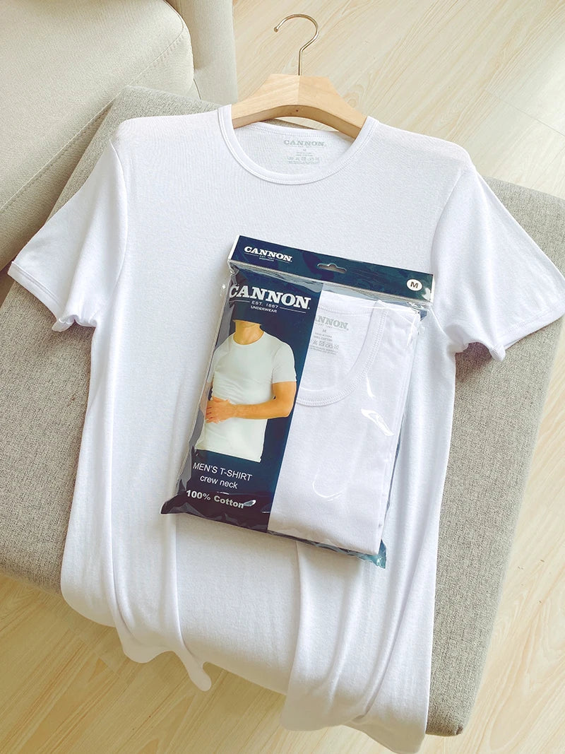 2-Pack Premium Men's Cotton Undershirts – Soft Breathable Everyday T-Shirts
