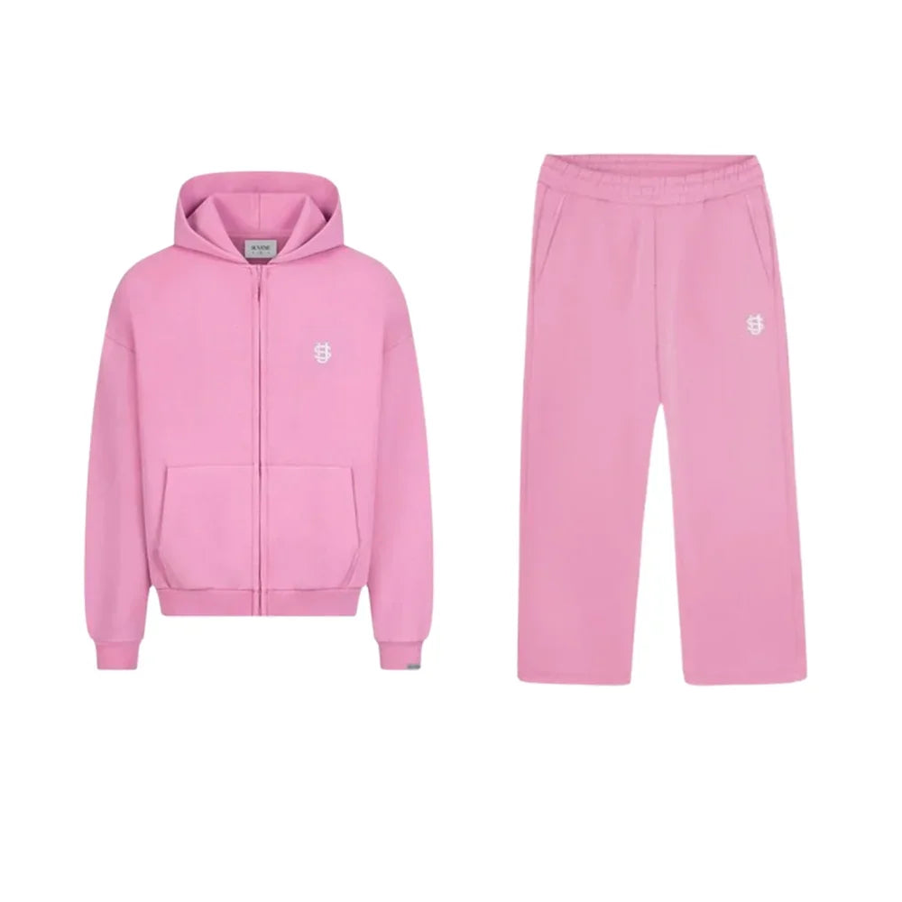 Premium Unisex Zip-Up Hoodie & Jogger Tracksuit Set – Casual Streetwear