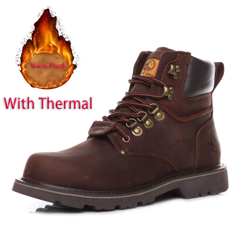 Classic Genuine Leather Men's Hiking & Work Boots