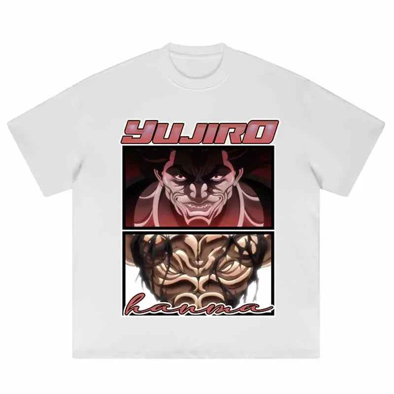 Vintage Anime Graphic Oversized T-Shirt – Harajuku Streetwear Cotton Tee