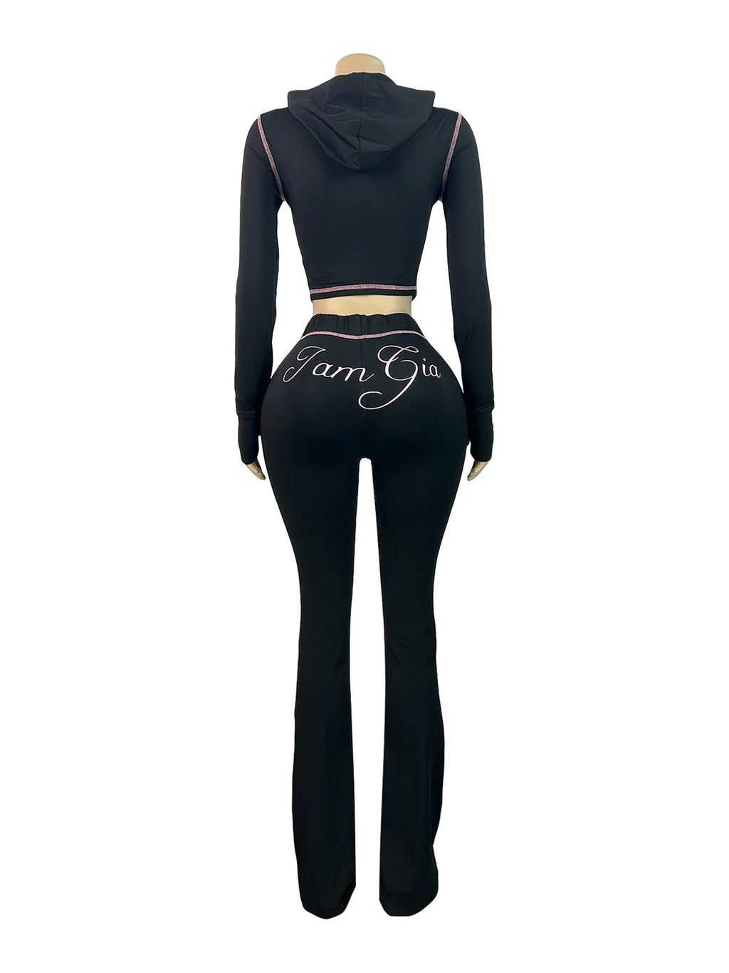 Women's Zebra Print 2-Piece Tracksuit Set – Zip Hoodie & Jogger Pants