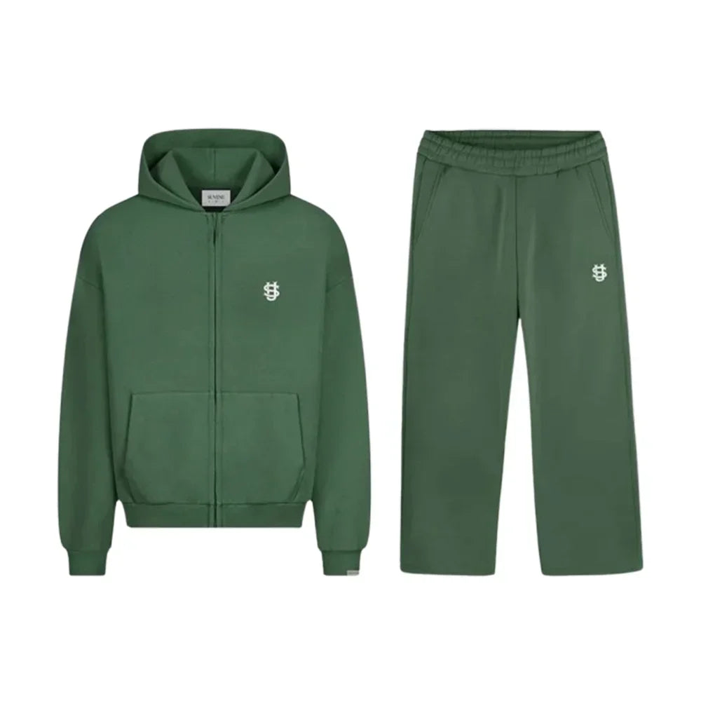Premium Unisex Zip-Up Hoodie & Jogger Tracksuit Set – Casual Streetwear